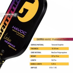 GAMMA Lindsey Newman Havoc Pickleball Paddle