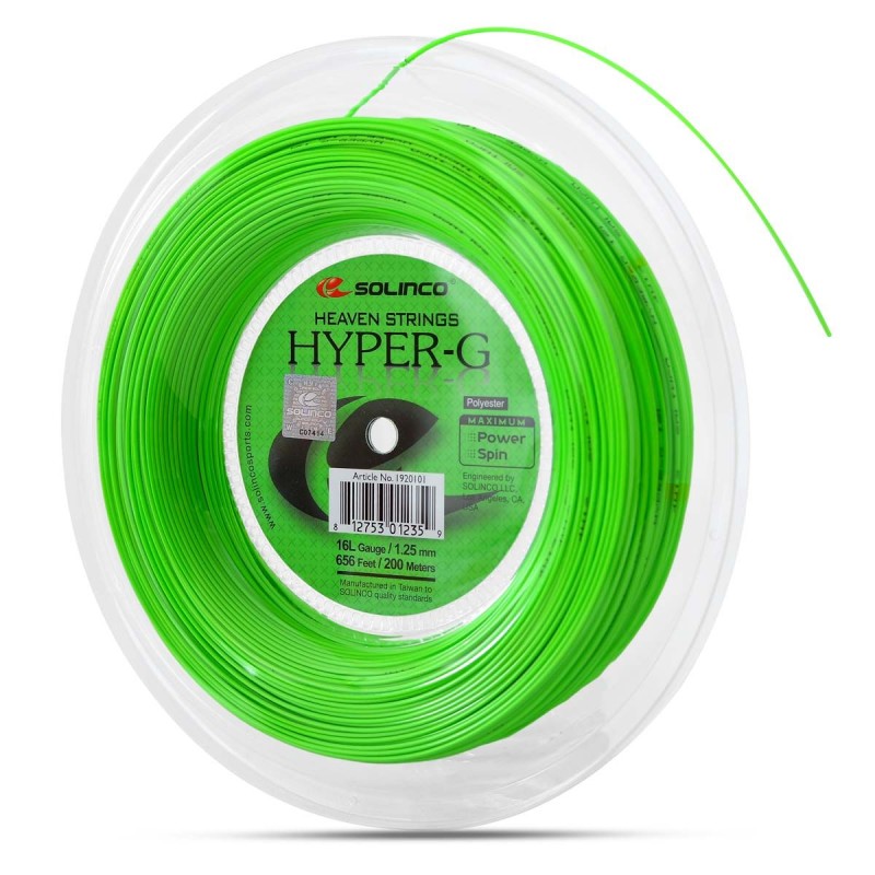 SOLINCO Hyper-G Tennis String Reel (16L / 1.25mm, 200m)