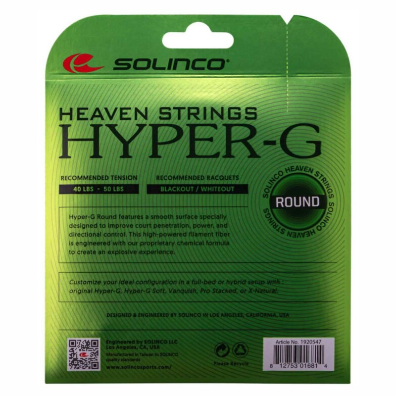 SOLINCO Hyper-G Round Tennis String Set (16 / 1.30mm)