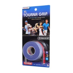 TOURNA Overgrip XL (3 Grips on roll, Blue)