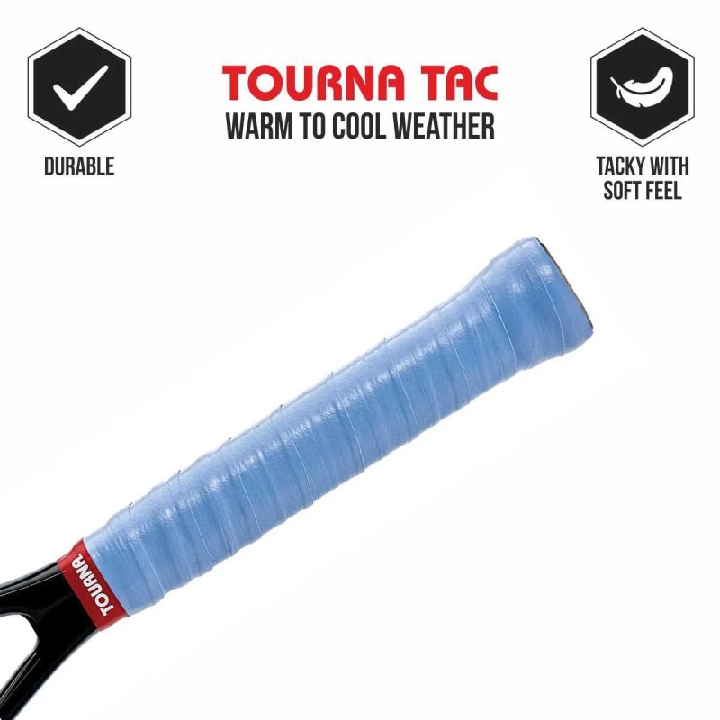 TOURNA Tac Overgrip Grip XL (3 Grips on roll, Blue)