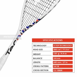 TECNIFIBRE Carboflex 125 X-Top V2 Squash Racquet