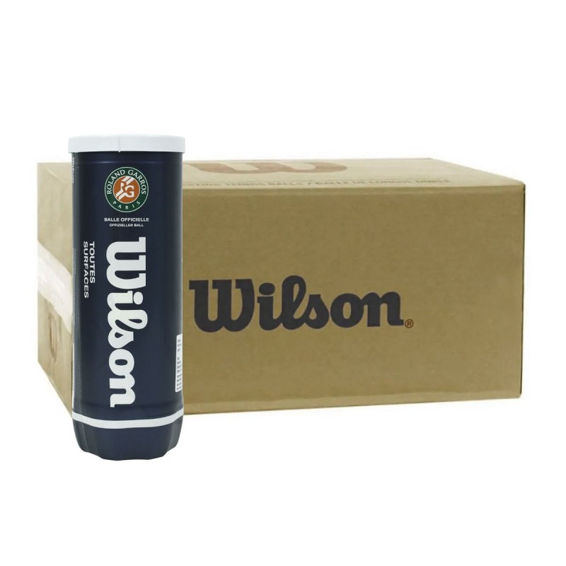 WILSON Roland Garros All Court Tennis Ball Carton (72 Balls)