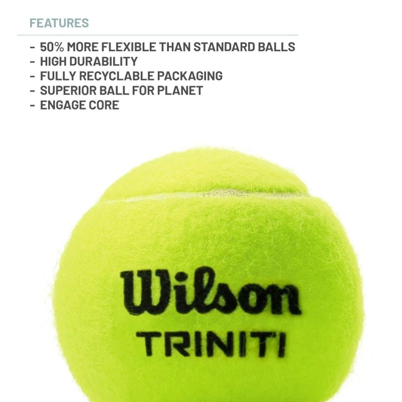 WILSON Triniti All Court Tennis Ball Can (3 Balls)