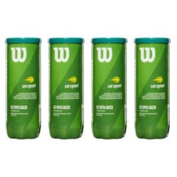 WILSON US Open Green Transtition Tennis Ball Dozen (12 Balls)
