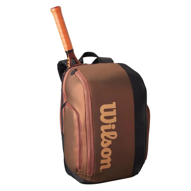 WILSON Pro Staff V14 Super Tour Backpack (Black/Brown)