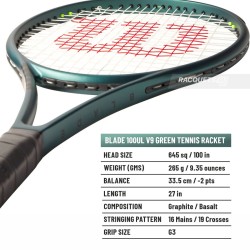 WILSON Blade 100UL V9 Tennis Racquet (265 g, Unstrung)