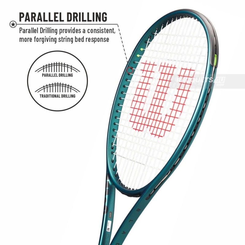 WILSON Blade 98 16x19 V9 Tennis Racquet (305 g, Unstrung)