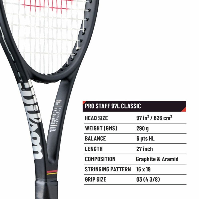 WILSON Pro Staff 97 L Classic Tennis Racquet (Unstrung)