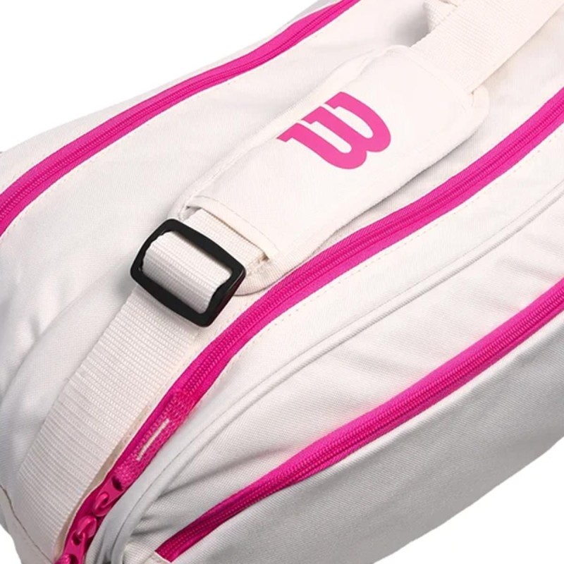Wilson Advantage 6R Tennis Kit Bag (White/Pink)