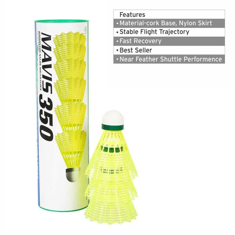 YONEX Mavis 350 Badminton Shuttlecock (Pack of 4)