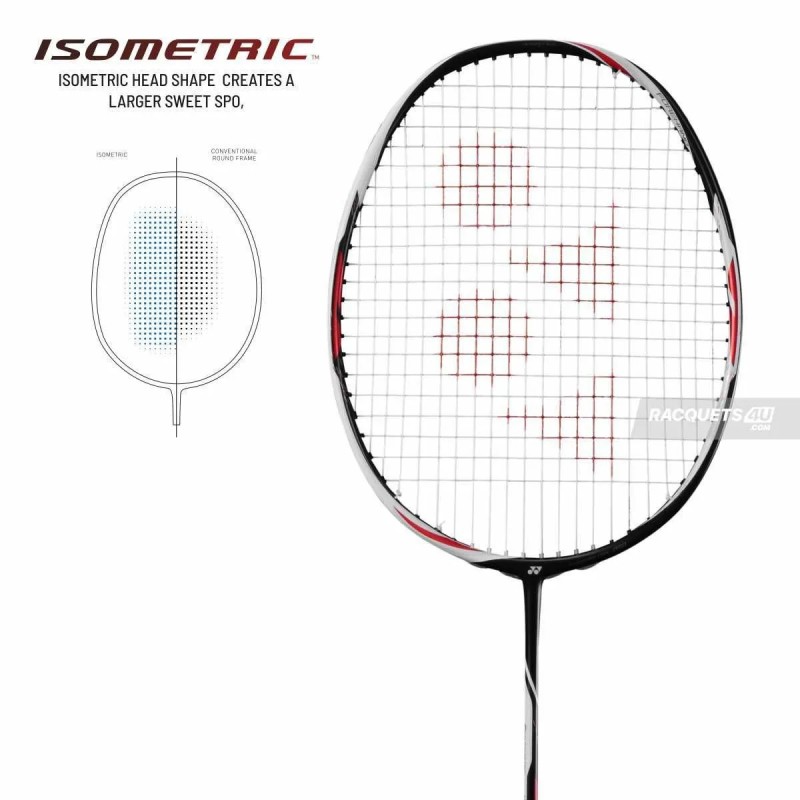 YONEX Duora Z Strike  Badminton Racquet (Black/White, Unstrung)