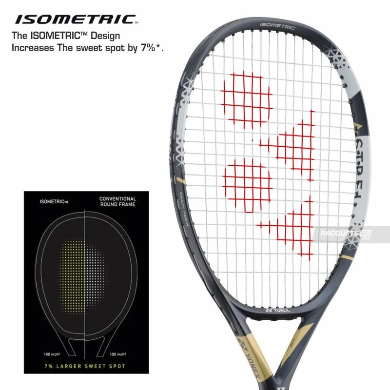 YONEX Astrel 115 Tennis Racquet (Gold, Unstrung)