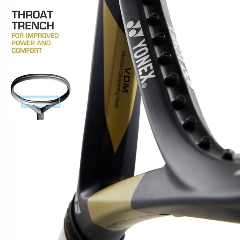 YONEX Astrel 115 Tennis Racquet (Gold, Unstrung)