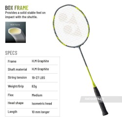 YONEX Arcsaber 7 Pro Badminton Racquet (Grey/Yellow, Unstrung)