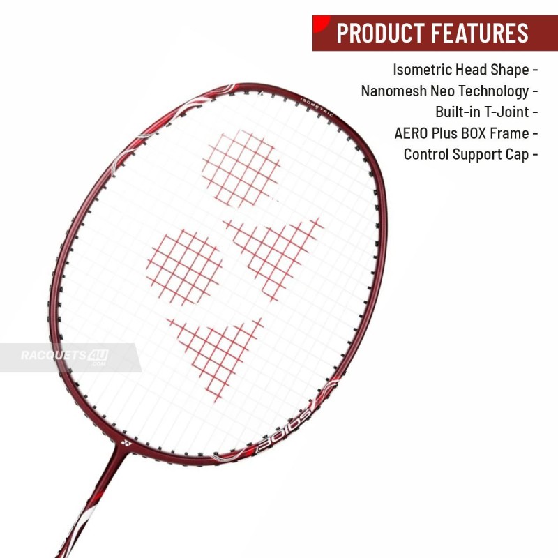 YONEX Astrox Lite 45I Badminton Racquet (Strung, Kurenai)
