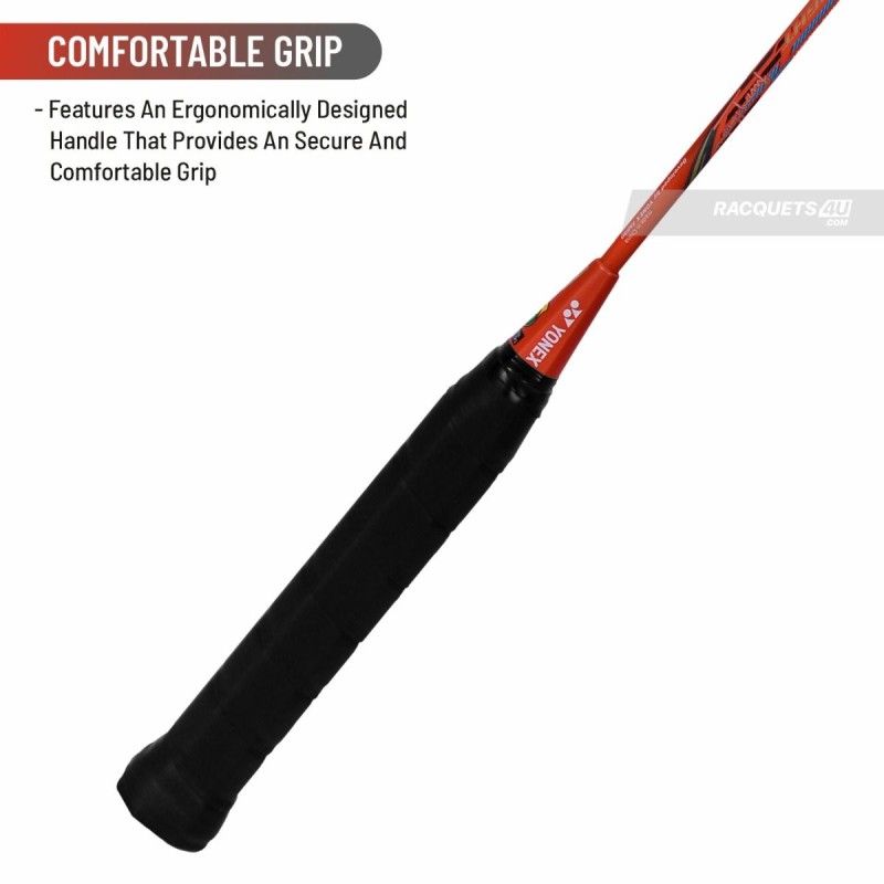 Yonex Nanoray 72 Light Badminton Racquet (Strung, Orange)