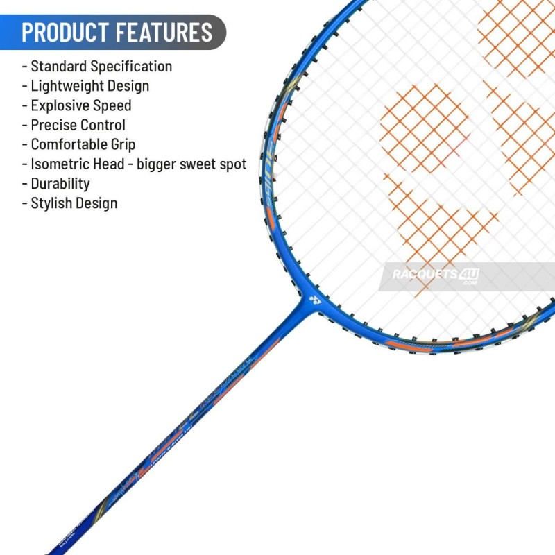 Yonex Nanoray 72 Light Badminton Racquet (Strung, Blue)