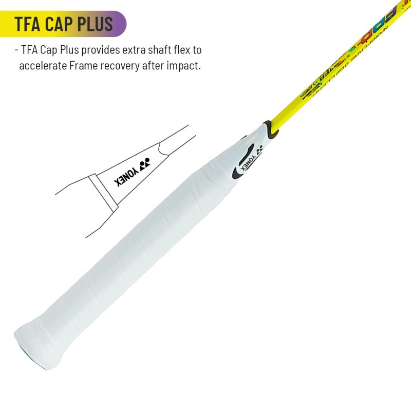 YONEX Nanoflare 002 Clear Badminton Racquet (G5 Strung, Yellow)