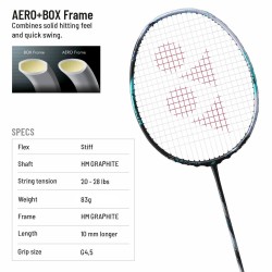 YONEX Astrox 88 D Pro Badminton Racquet (Unstrung, Black/Silver)
