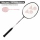 YONEX Nanoflare Speed 7 Badminton Racquet (Strung, Black/White)