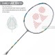 YONEX Nanoflare 700 Game Badminton Racquet (Strung, Silver/Blue)
