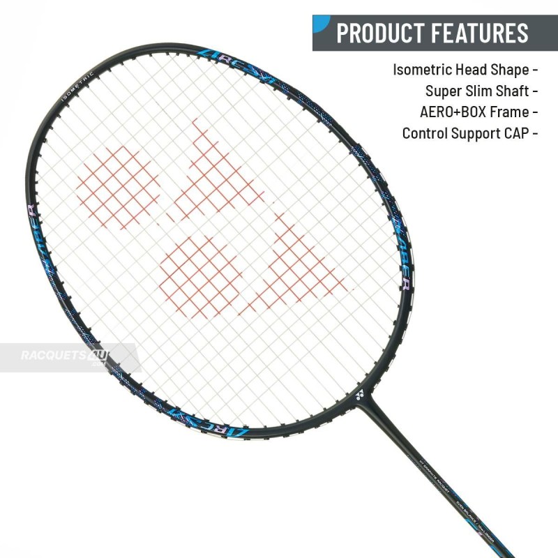 YONEX Arcsaber 2 Clear Badminton Racquet (Strung, Black/Blue)