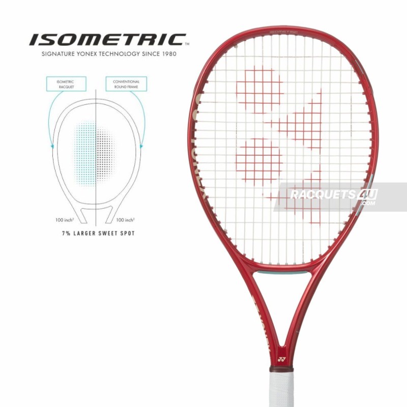 YONEX Vcore 100L Tennis Racquet (Ruby Red, Unstrung)