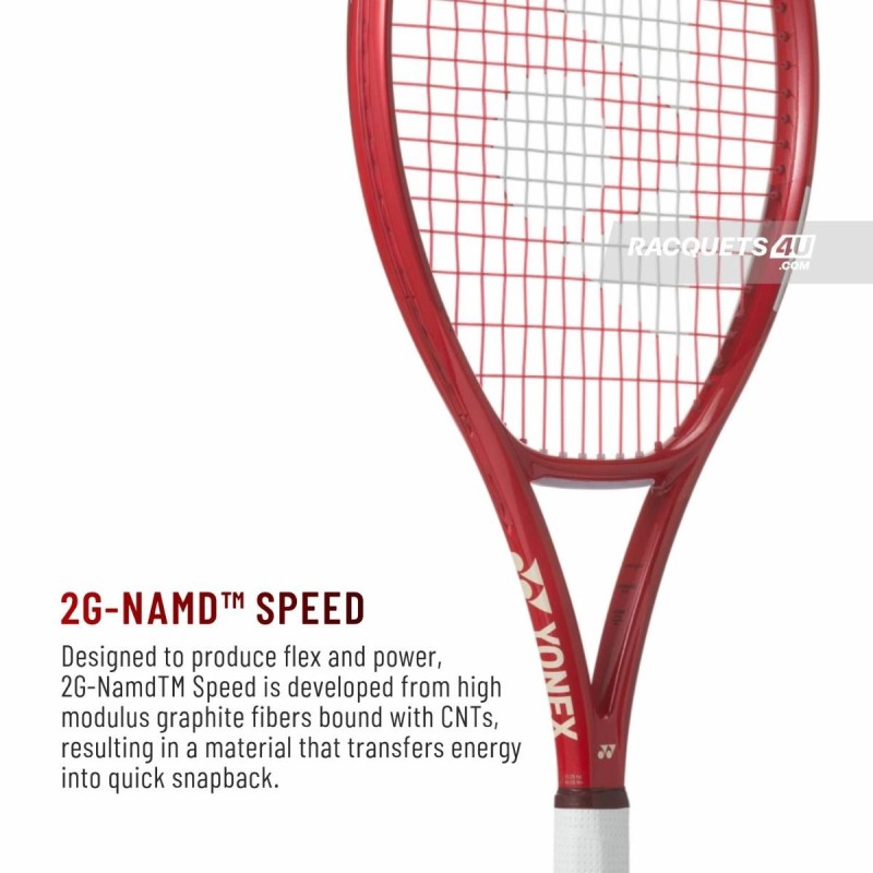 YONEX Vcore Alpha Tennis Racquet (Ruby Red, Strung)