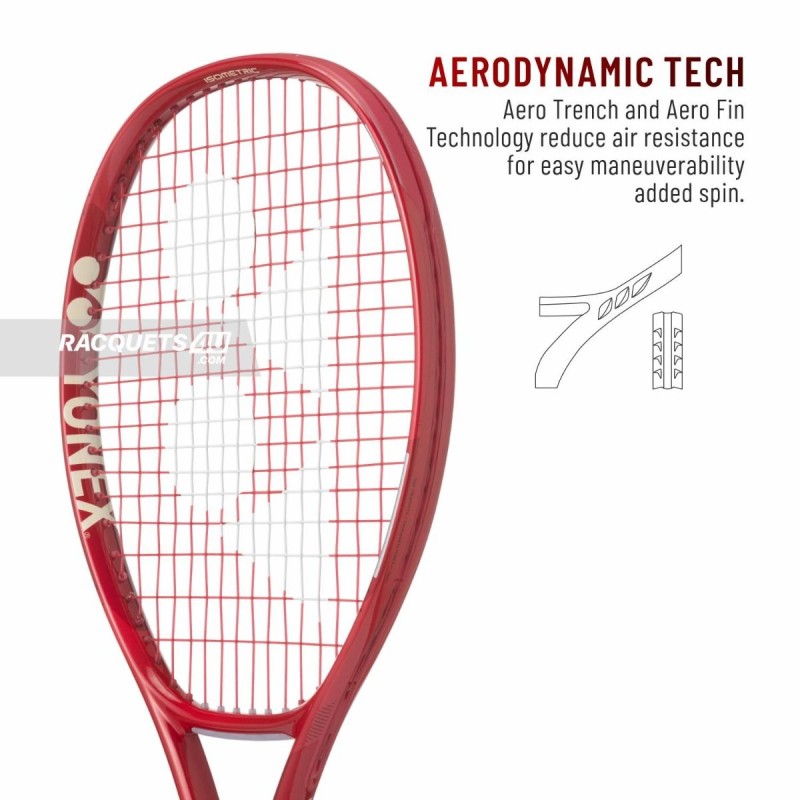 YONEX Vcore Alpha SL Tennis Racquet (Ruby Red, Strung)