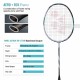 YONEX Astrox 88S Tour Badminton Racquet (Unstrung, Silver/Black)