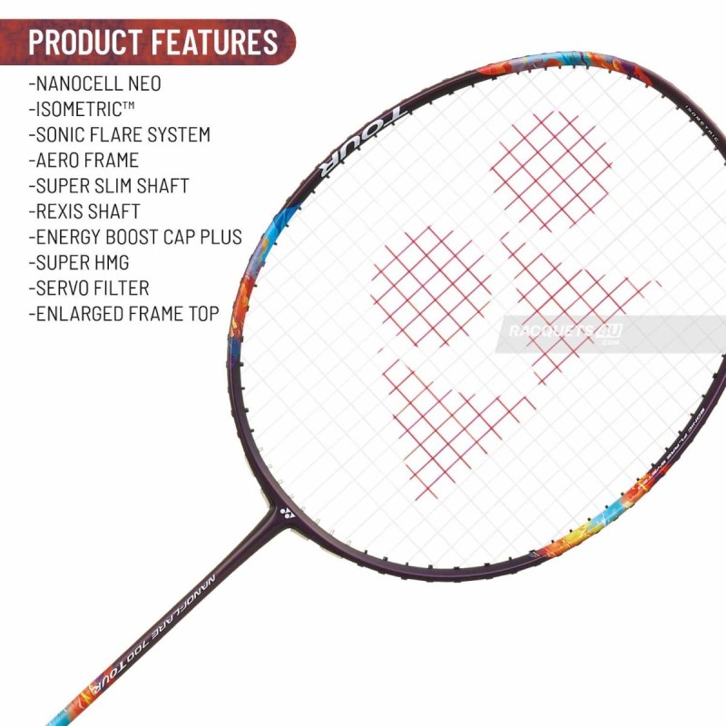 YONEX Nanoflare 700 Tour Badminton Racquet (Unstrung, Midnight/Purple)