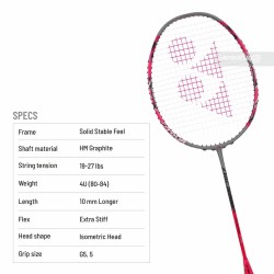 YONEX Arcsaber 11 Tour Badminton Racquet (Unstrung, Greyish Pearl)