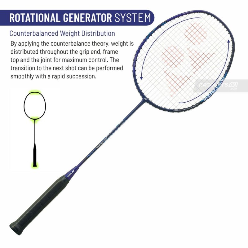 YONEX Astrox 01 Clear Badminton Racquet (Strung, Black/Blue)