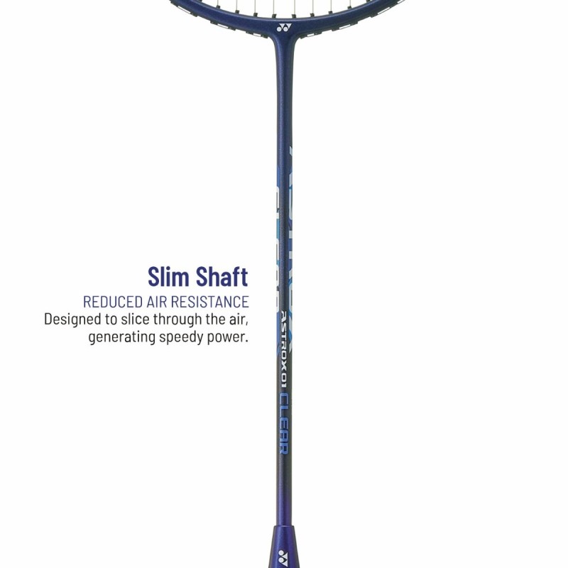 YONEX Astrox 01 Clear Badminton Racquet (Strung, Black/Blue)