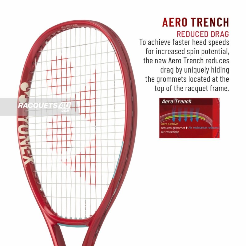 YONEX Vcore 98L Tennis Racquet (Ruby Red, Unstrung)