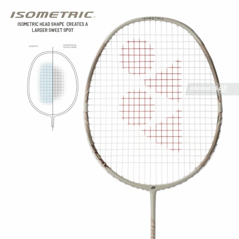 YONEX Arcsaber 7 Play Badminton Racquet (Light Beige, Strung)