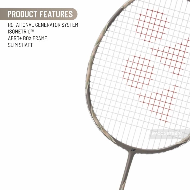 YONEX Astrox 77 Play Badminton Racquet (Light Beige, Strung)