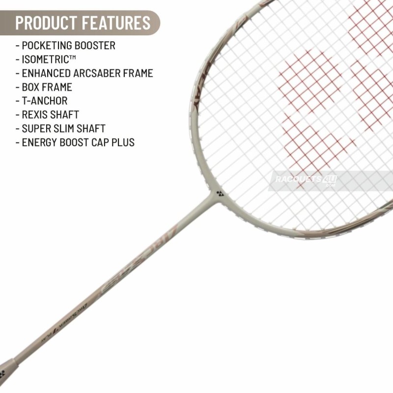 YONEX Arcsaber 7 Tour Badminton Racquet (Light Beige, Unstrung)