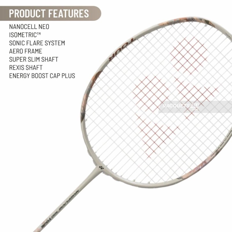 YONEX Nanoflare 700 Tour Badminton Racquet (Light Beige, Unstrung)