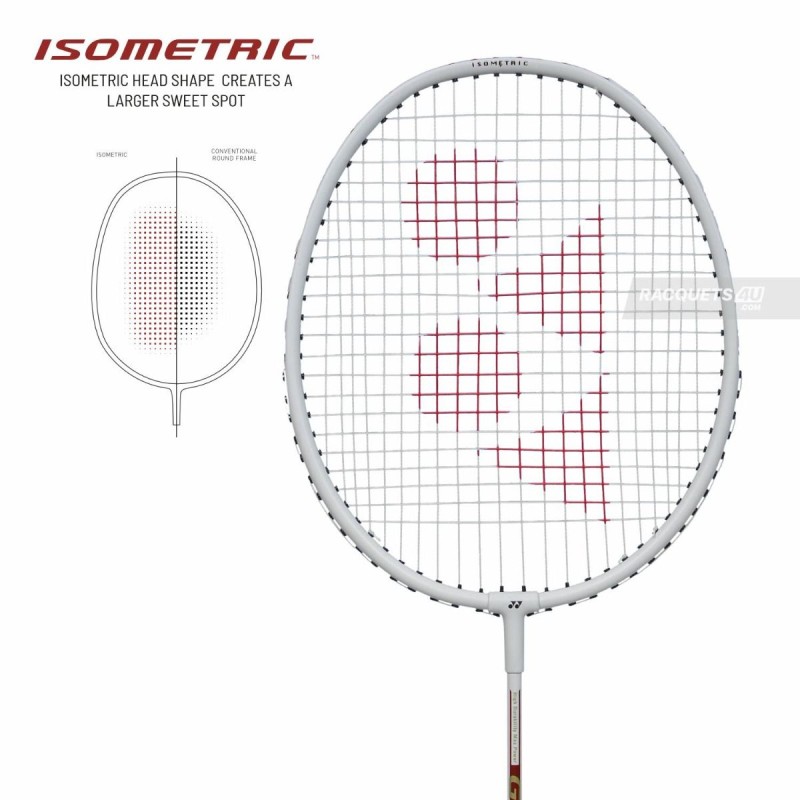 YONEX GR 303I Badminton Racquet (Strung, White)
