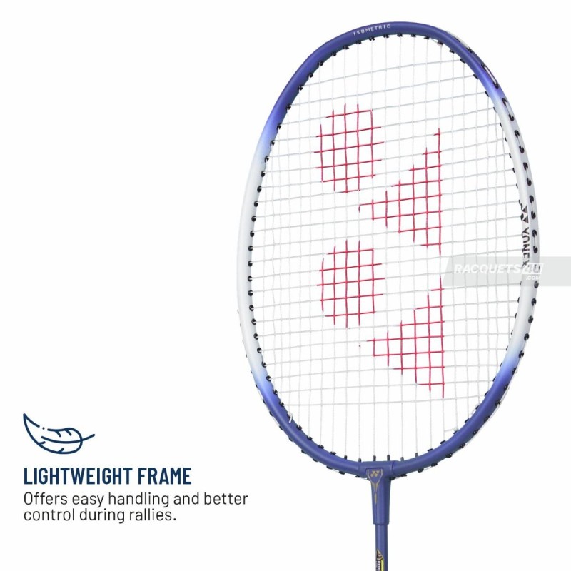 YONEX ZR 100 Light Badminton Racquet (Strung, White Blue)