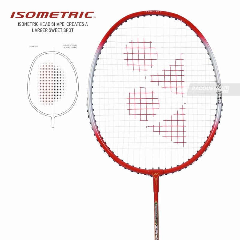 YONEX ZR 100 Light Badminton Racquet (Strung, Light Red)