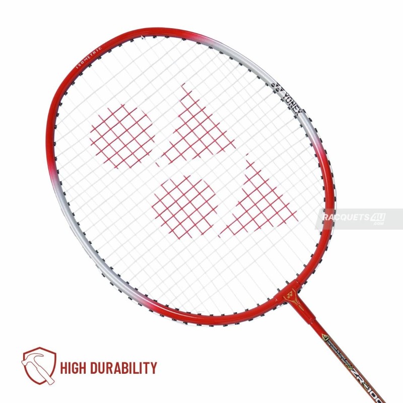 YONEX ZR 100 Light Badminton Racquet (Strung, Light Red)