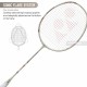YONEX Nanoflare 700 Game Badminton Racquet (Strung, Light Beige)