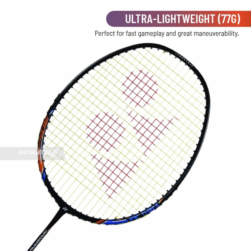 Yonex Nanoray Light 18i Badminton Racquet (Strung, Black)