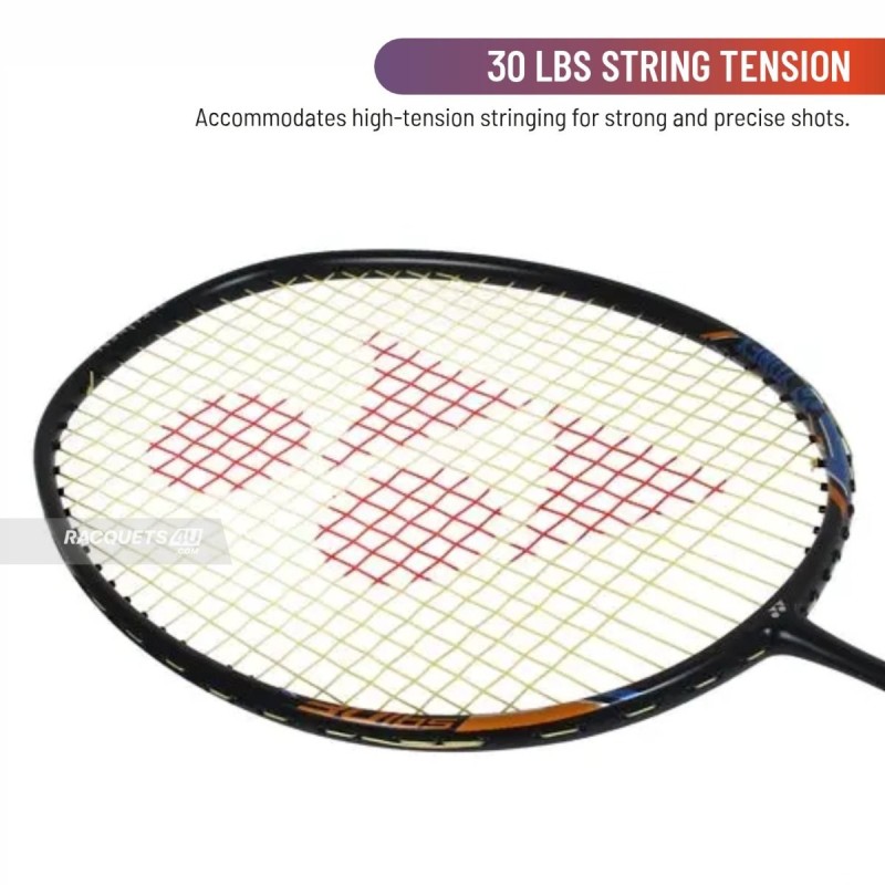 Yonex Nanoray Light 18i Badminton Racquet (Strung, Black)