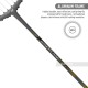 YONEX Nanoflare 8000i Badminton Racquet (Strung, Grey/Gold)