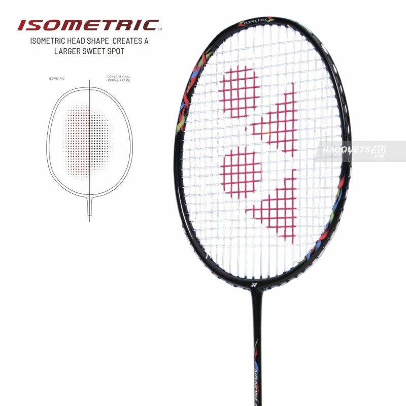 YONEX Nanoflare 8000i Badminton Racquet (Strung, Black/Red)