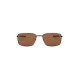 OAKLEY Men Polarized Brown Lens Rectangle Sunglasses - 0OO407540751460